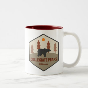 Collegiate Peaks Wilderness Colorado Bear Two-Tone Coffee Mug