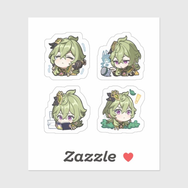 Collei Genshin Impact 4 Pack Sticker Sheet Extra P (Sheet)