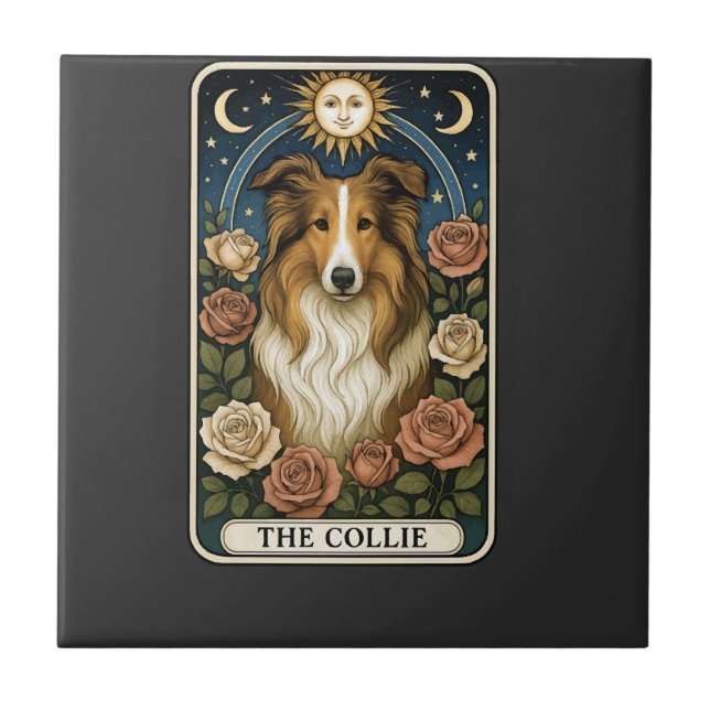 Collie Ceramic Tile (Front)