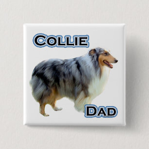 Collie Dad 4 - Button