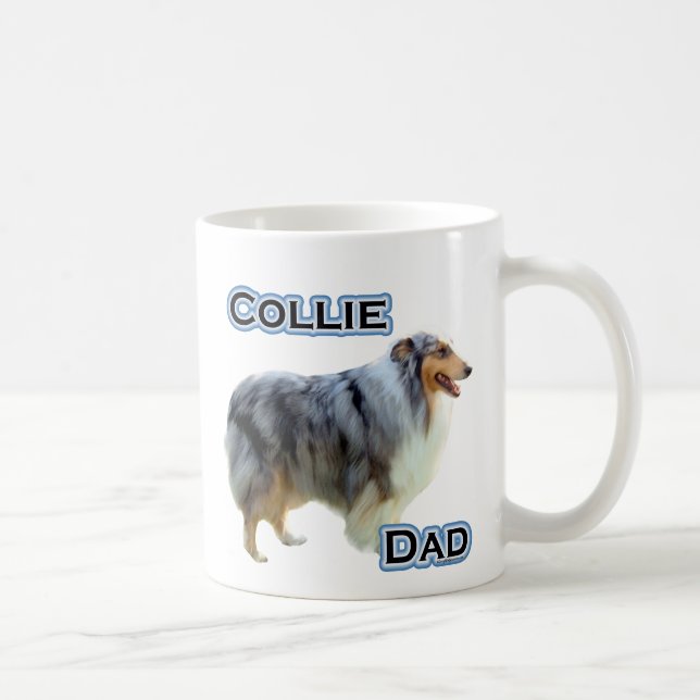 Collie Dad 4 Coffee Mug (Right)