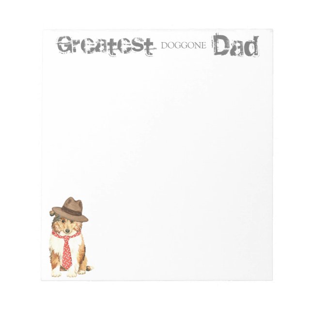 Collie Dad Notepad (Front)