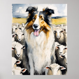 Collie - Dog Art Print