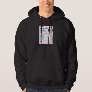 Collie Dog Breed Owner Funny Nutrition Facts Hoodie