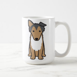 Collie Dog Cartoon Coffee Mug