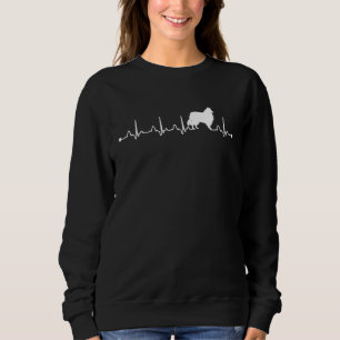 Collie Dog Heartbeat Ekg Dog Mum Sweatshirt