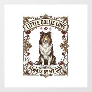 Collie Dog Lover Shirt with Vintage Engraving Quot