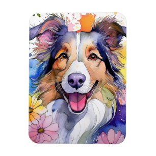 Collie Dog Photo Magnet