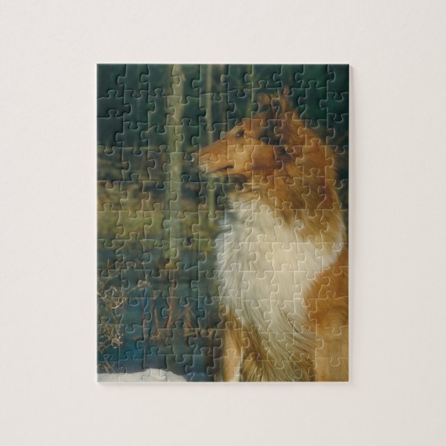 Collie Dog Puzzle (Vertical)