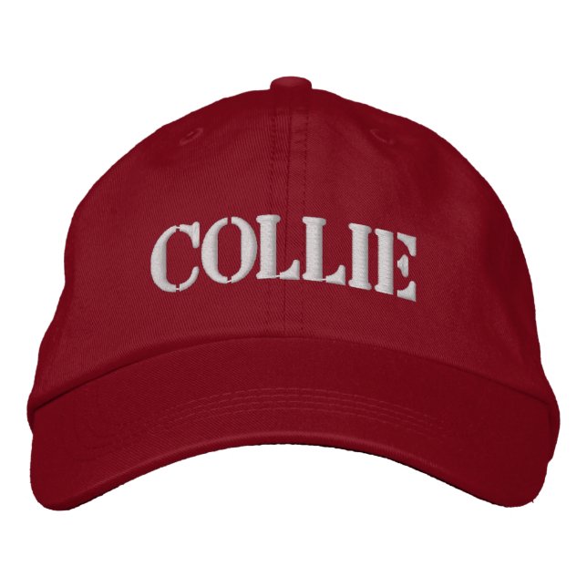 COLLIE EMBROIDERED HAT (Front)