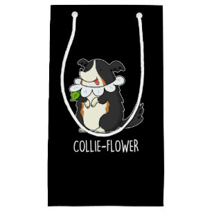 Collie-flower Funny Border Collie Dog Pun Small Gift Bag