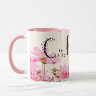 Collie Flower Girl Mug