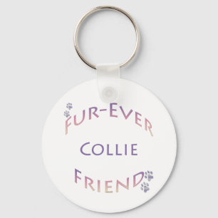 Collie Furever Key Ring