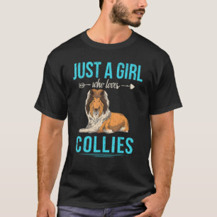 Collie Girls Women Dog Owner Animal Pet Rough Col T-Shirt