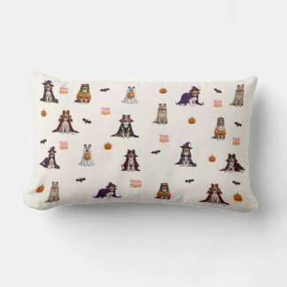 Collie Halloween Lumbar Cushion