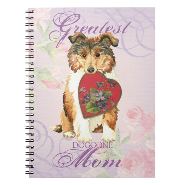 Collie Heart Mum Notebook (Front)