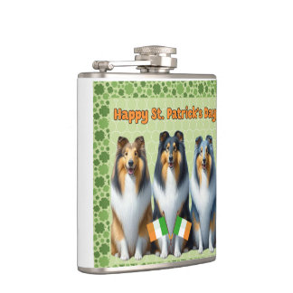 Collie  hip flask
