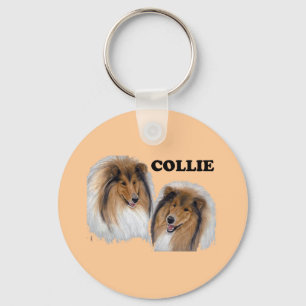Collie Key Ring