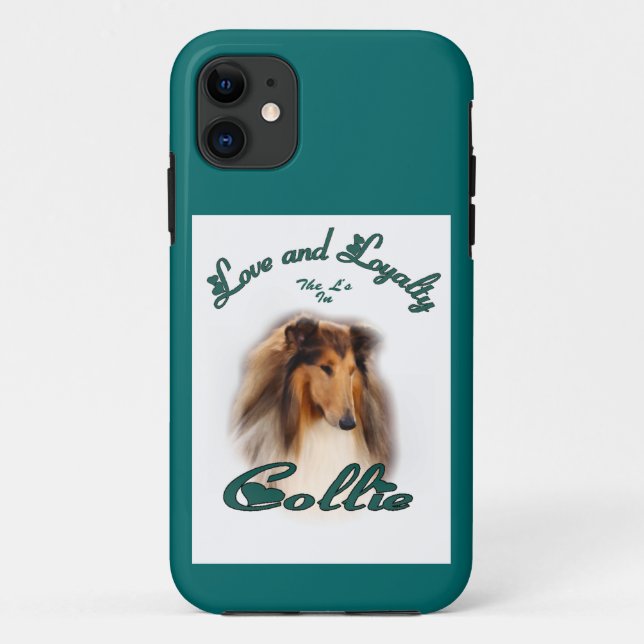 Collie Love and Loyalty Case-Mate iPhone Case (Back)