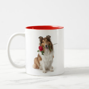 Collie Love Two-Tone Coffee Mug