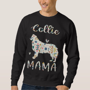 Collie Mama Floral Dog Mom Love Sweatshirt