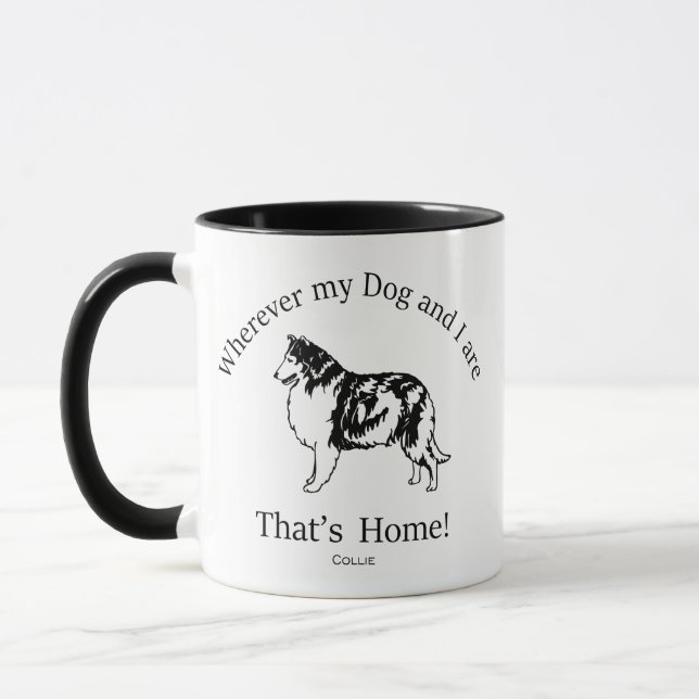 Collie Mug (Left)
