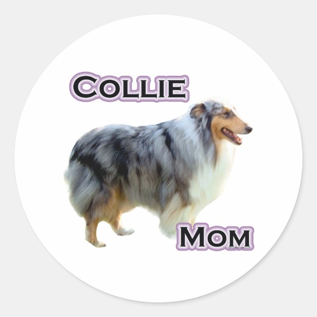 Collie Mum 4 - Sticker (Front)
