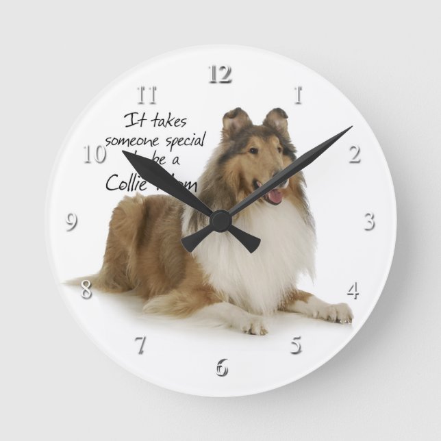 Collie Mum Clock (Front)
