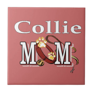 Collie Mum Gifts Ceramic Tile