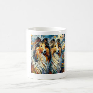 Collie Paw Casso Coffee Mug