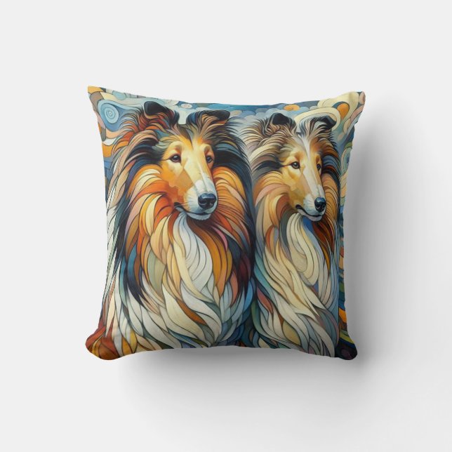 Collie Picasso Cushion (Front)
