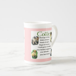 Collie Puppy Heritage of Love Bone China Mug