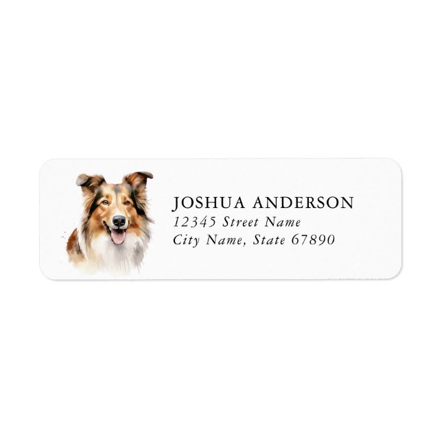 Collie Return Address Labels (Front)
