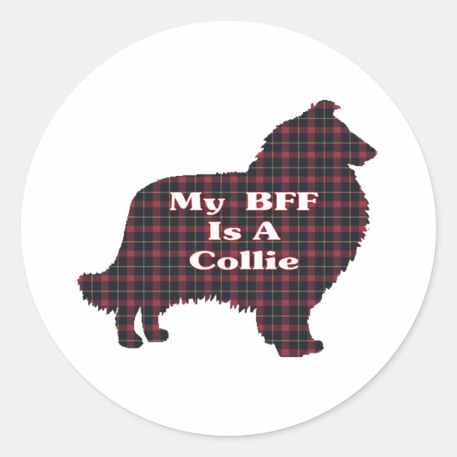 Collie Rough BFF Sticker (Front)