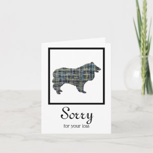 Collie Rough Dog Pet Sympathy Card