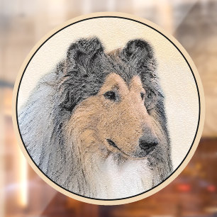 Collie (Rough) Painting - Cute Original Dog Art