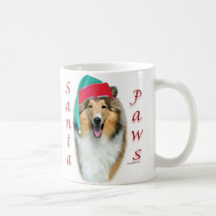 Collie (rough) Santa Paws Coffee Mug