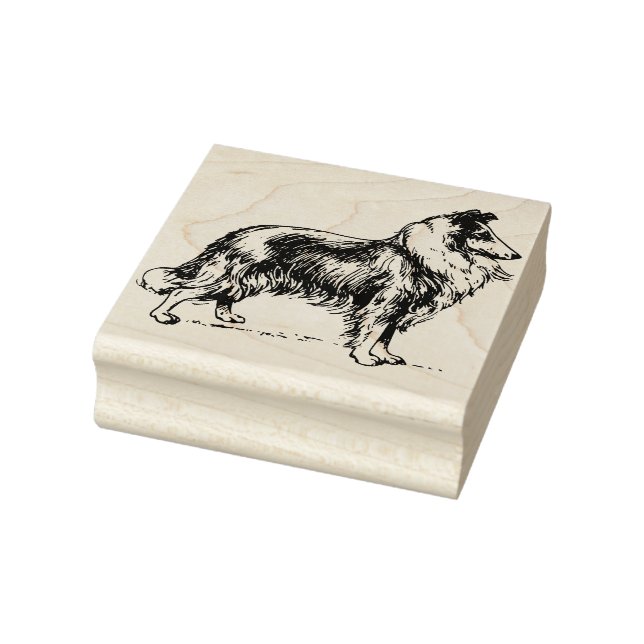 Collie Rubber Stamp (Stamp)
