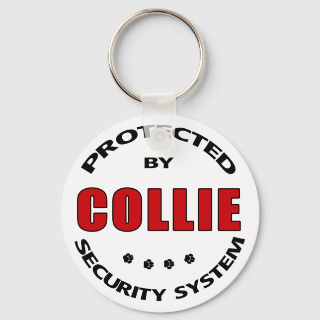 Collie Security Key Ring (Front)