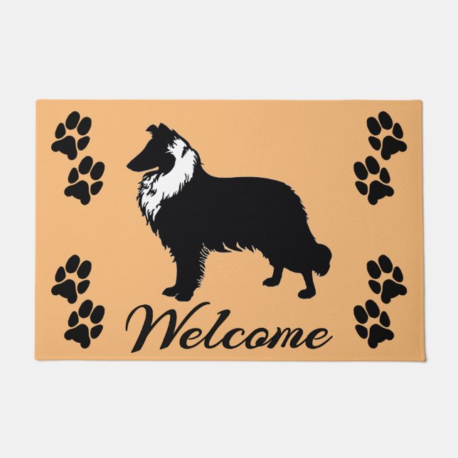 Collie / Sheltie Welcome Doormat (Front)