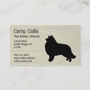 Collie Silhouette Business Card