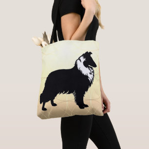Collie Silhouette  Tote Bag