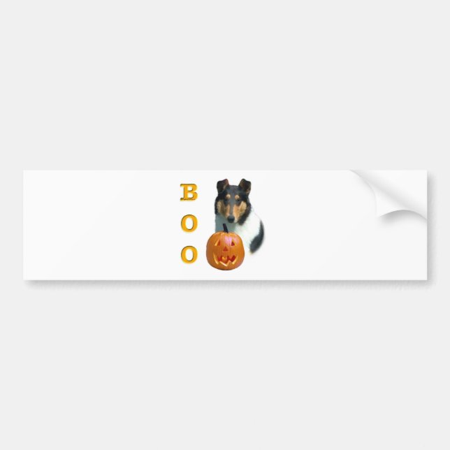 Collie (smooth) Boo Bumper Sticker (Front)