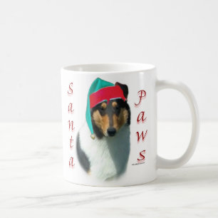 Collie (smooth) Santa Paws Coffee Mug