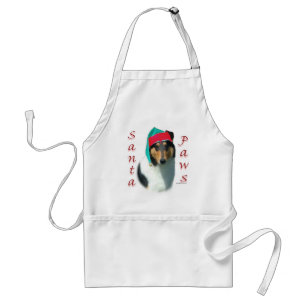 Collie (smooth) Santa Paws Standard Apron