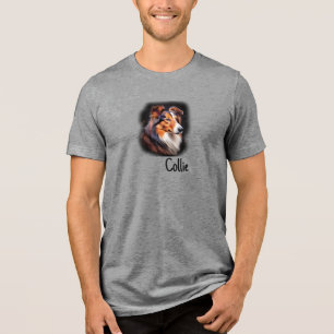 Collie T-Shirt Tri-Blend Shirt