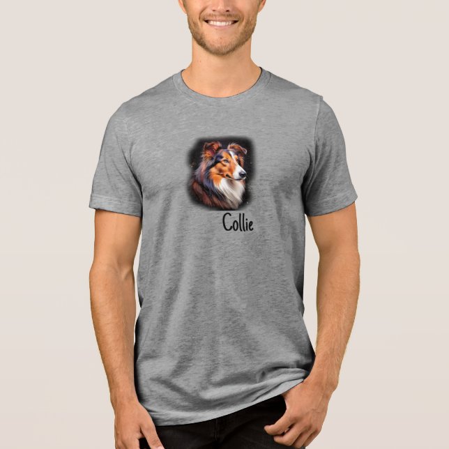 Collie T-Shirt Tri-Blend Shirt (Front)