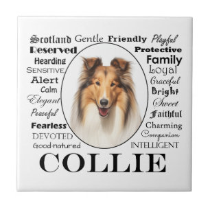 Collie Traits Ceramic Tile