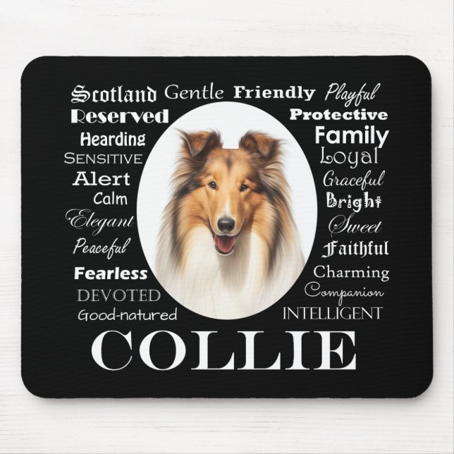 Collie Traits Mouse Pad (Front)