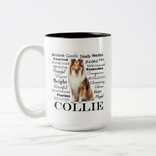 Collie Traits Two-Tone Coffee Mug